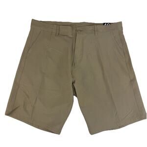 Burnside Hybrid Series Men's Shorts Sz 40 Khaki Stretch Land Sea Boardshort NWT